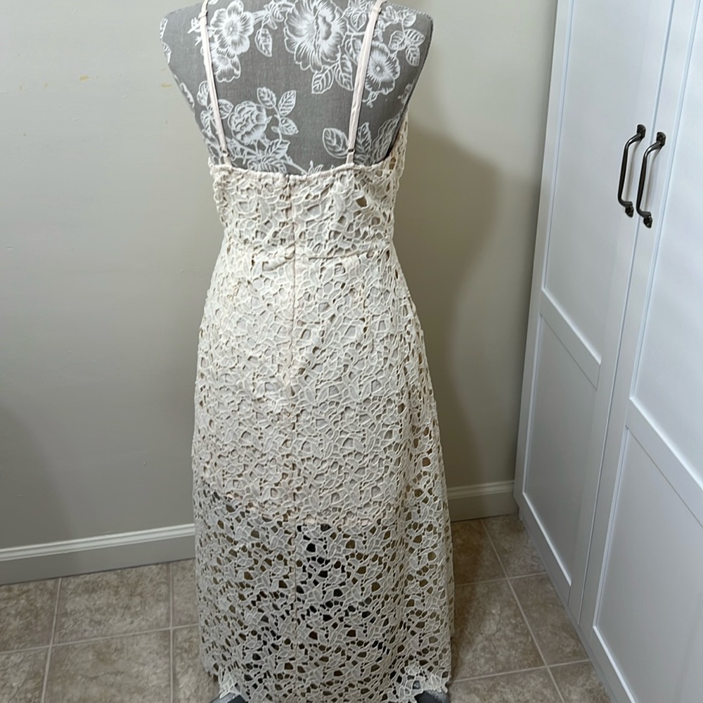 Astr Cream Lace Midi Dress - Picture 8 of 13